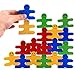 Agirlgle Wood Building Blocks Stacking Game Toys for Kids Children Toddlers Preschool Boys and Girls Learning Educational Toys 3D Wooden Assembled Toys Tile Balance Block Game 4 Color,16 Pieces