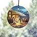 Trend Setters Thomas Kinkade - The Nativity - Starfire Prints Hanging Glass - Ideal Decoration for Gifting and Collecting