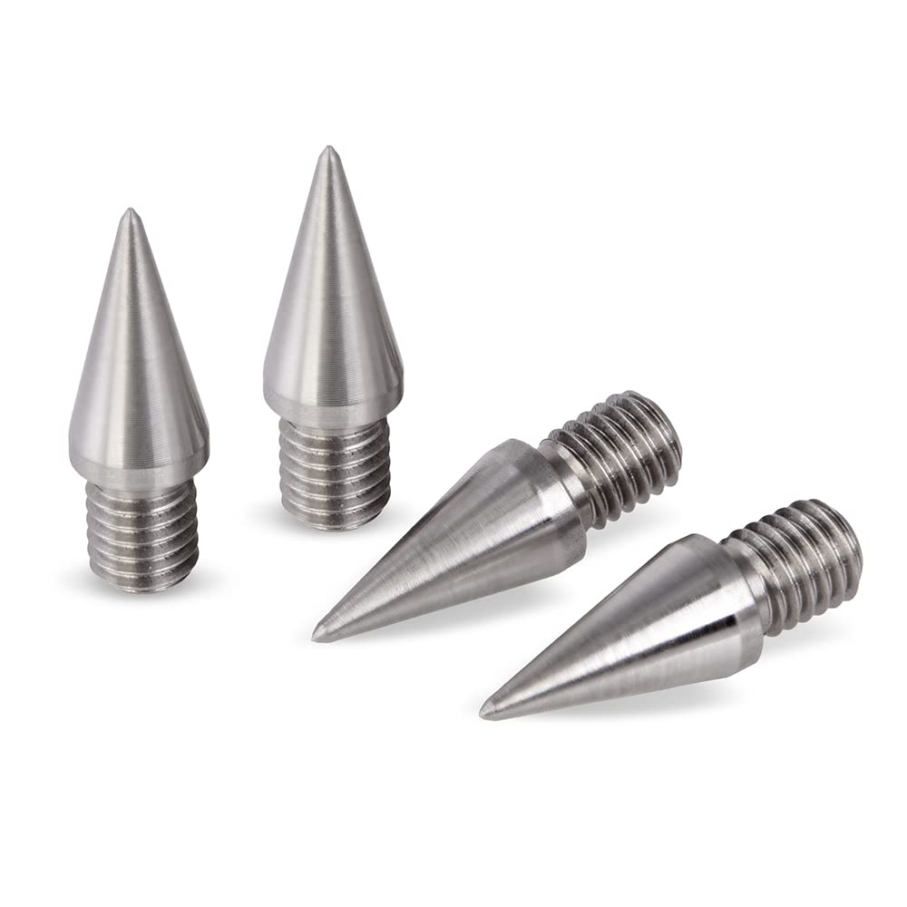 PrecisionGeek M8 Speaker Spikes โ Stainless Steel Isolation Spikes, CNC Machined, ร10 mm ร 20 mm, Solid HiFi Isolation Feet for Speakers, Subwoofers, Speaker Stands & Cabinets โ Set of 4 โ image 1