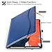 Ztotop Case for iPad Pro 11 Inch 2018 Release, Premium Leather Business Slim Multi-Angle Viewing Folding Stand Cover with Auto Wake/Sleep (Blue)