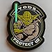 Yoda Protect Us Glow In The Dark Light Saber Star Wars PVC Rubber Morale Patch, Velcro Morale Patch by NEO Tactical Gear
