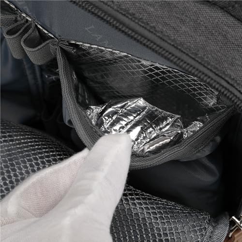 LAND GRANDE AMOR mochila maternidade bolsa para bebê Mamãe Fralda Sacos mochila Mummy Grande Capacidade Viagem Fralda Sacos Multi-função Maternidade (Cinzento escuro)