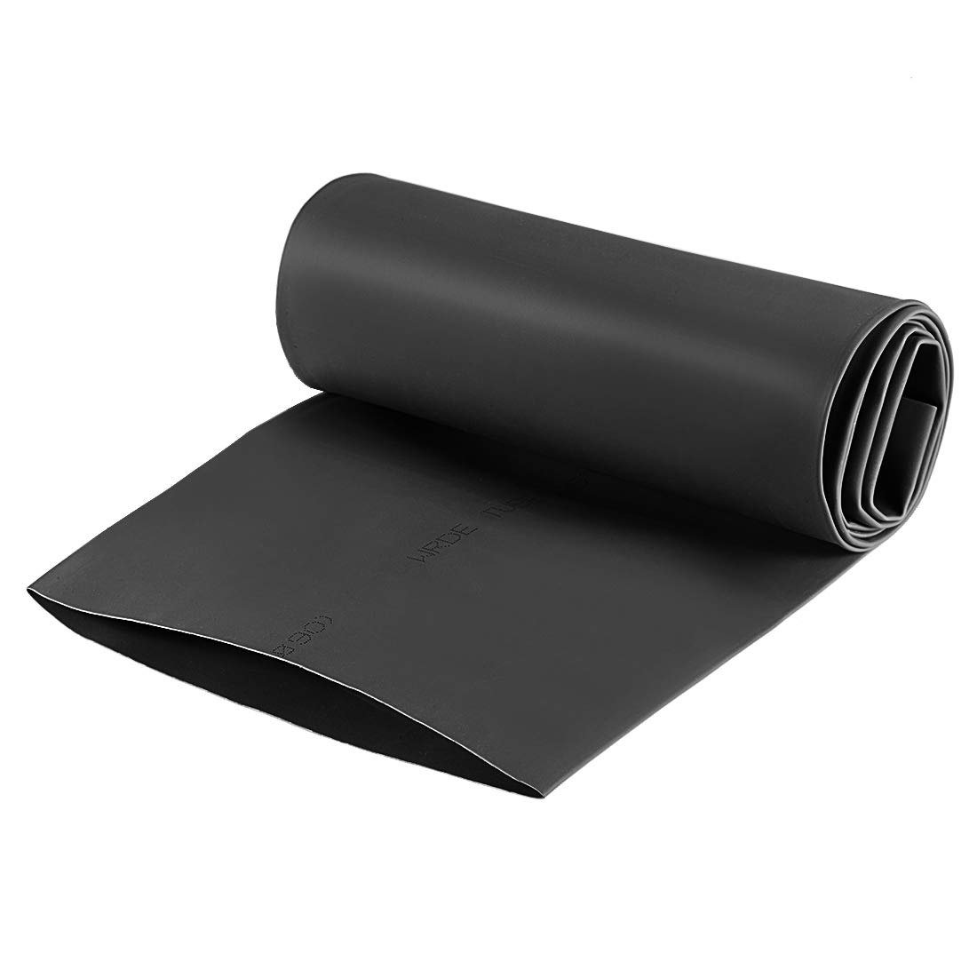 sourcing map Heat Shrink Tubing, 90mm Dia 147mm Flat Width 2:1 Shrinkable Tube Wraps Electric Insulation Wire Bundling 1m - Black — image 1