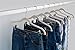 Jeronic 12 Pack Ivory Velvet Hangers Clothes Hangers Velvet Hanger Clothing Hangers Clothes Hanger Suit Hanger Ultra Thin No Slip for Shirts, Suit and Dresses