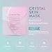 CELDERMA Crystal Hydrogel Sheet Mask Pack - Premium Mask and Patch Set for Hydrating, Moisturizing, Nutrition, Brightening, and Anti-Wrinkle Benefits (4 Sheets, 2 x 3 Patches)