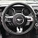 Motor Trend 100% Odorless Car Steering Wheel Cover - Comfort Cushion Grip, Black, Strandard (14.5 to 15.5 inch) (S706B)