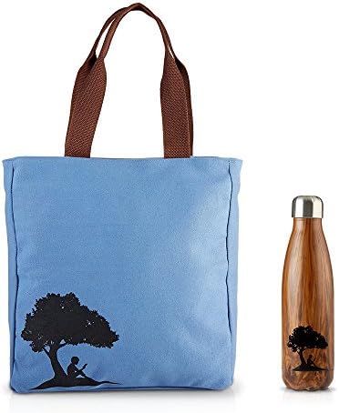 Kindle Gear Gift Bundle including Tote Bag, and Travel Water Bottle