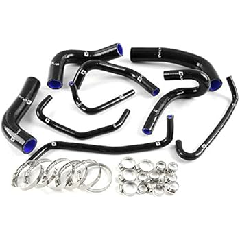 Silicone Heater Radiator Hose Coolant Kit Clamps For MAZDA MIATA MX5 1.8L MK2 1994 1995 1996 1997 Black