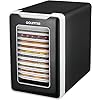 Gourmia-Food-Dehydrator-With-Touch-Digital-Temperature-Control-Ten-Drying-Trays-Plus-Beef-Jerky-Sausage-Hanging-Rack-Sleek-Design-Transparent-Window-Bonus-Cookbook-Black