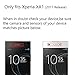 Tektide Case Compatible for Sony Xperia XA1, [Invisible Armor] Drop Protection Soft Silicone Rubber TPU Case/Skin Cover/Bumper