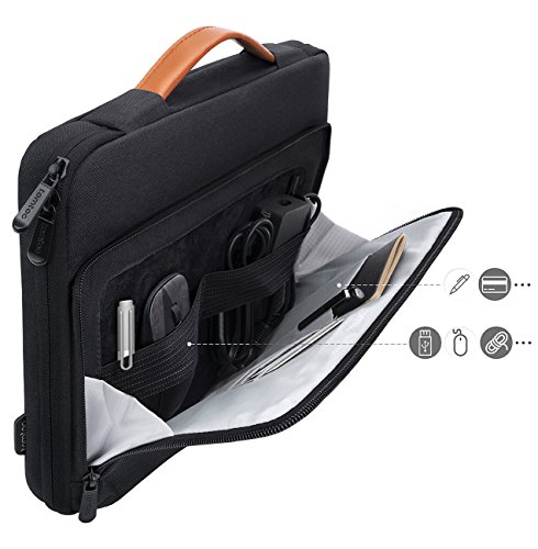 Tomtoc 360 Protective Laptop Sleeve Case Bag for New Surface Pro 2017, Surface Pro 4/ 3/ 2/ 1, Spill-Resistant 11.6 Inch Ultrabook Notebook Tablet Briefcase Cover, Black Blue