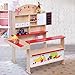 Costzon Kids Wooden Toy Shop, Grocery Supermarket Pretend Play Set