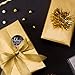 RUSPEPA Gold Metallic Wrapping Paper - 81.5 Sq Ft - Solid Color Gift Wrap Paper Jumbo Rolls Perfect for Wedding,Birthday,Christmas,Baby Show, Anniversaries, Congratulation Congrats -30Inch X 32.8Feet