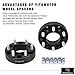 YITAMOTOR Wheel Spacers 6x135 for F150, 1.5 inches Forged Hubcentric Wheel Adapters, 14x1.5 Studs& 87 mm Bore, Compatible for 2015-2018 Ford F-150, Lobo, Expedition