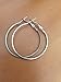 IDB Stainless Steel Big Hoop Earrings - Gold/Rose Gold/Silver/Black Tones - 7 different sizes to choose from