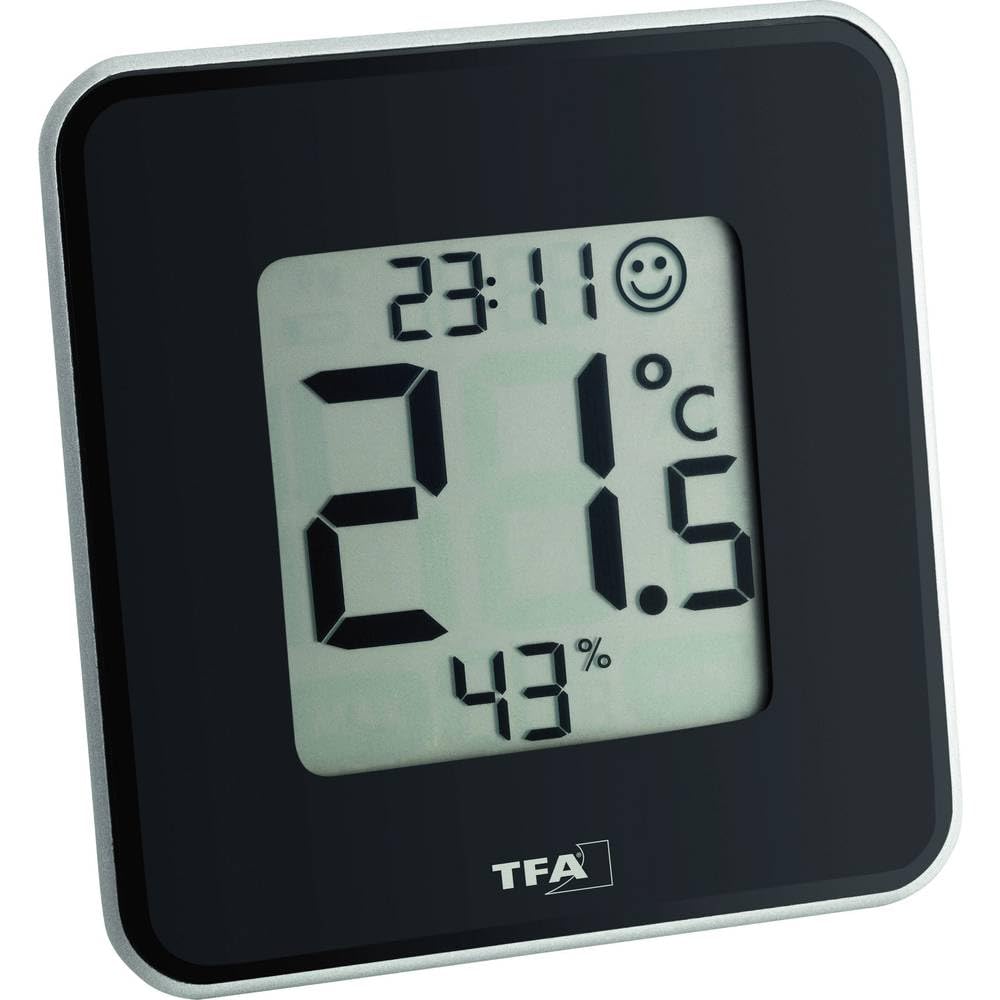 Green Wash Ltd TFA Dostmann 30.5021.01 Style Digital Thermo-Hygrometer, Multi-Colour, 9.9 x 11.6 x 3.5 cm