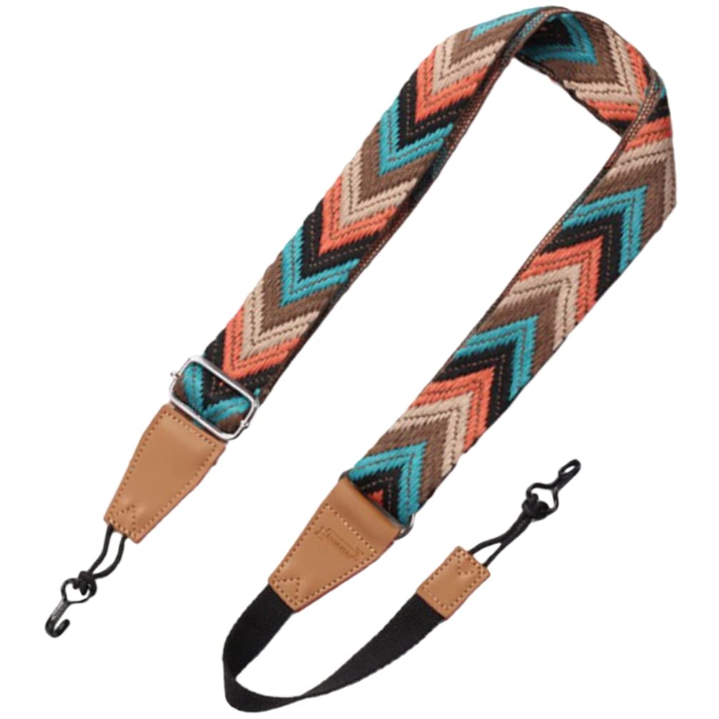 Vaguelly Ukulele No Drill, J Hook Clip Ukulele Shoulder Length Adjustable Neck, Cotton Woven Belt for Soprano, Concert, Tenor, Small Guitar