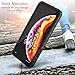 GOCOOL iPhone Xs Max Waterproof Case with Built-in Screen Protector Heavy Duty Full Body Protective Cover Case, Clear Sound, 6.5 inch Clear Back (Black)