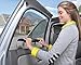 Munchkin Brica Smart Window Shade Rolls Up and Down with Window, Helps Block UVA/UVB Rays, Black