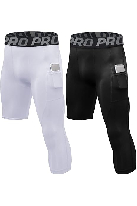 Shorts Con Licra Para Hombres I-EXE Compression Workout Shorts