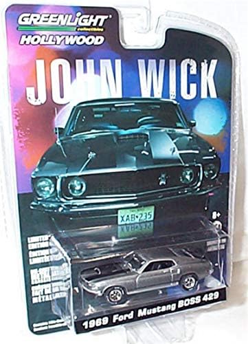 Greenlight Collectables john wick silver ford mustang Boss 429 1969 car 1:64 scale limited edition diecast model
