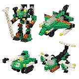 Click-A-Brick Army Defenders 100pc Building Blocks Set | Best STEM Toys for Boys & Girls Age 5 6 7 Year Old | Fun Kids 3D Construction Puzzle | Top Educational Learning Gift for Children Ages 5-10