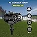 COMLIFE Christmas Decoration Projector Lights with 12 Slides 10 Colors for Holidays, 2 in 1 Decorative Water Wave Light Waterproof Outdoor Indoor Landscape Lights for Xmas Wedding Birthday Party