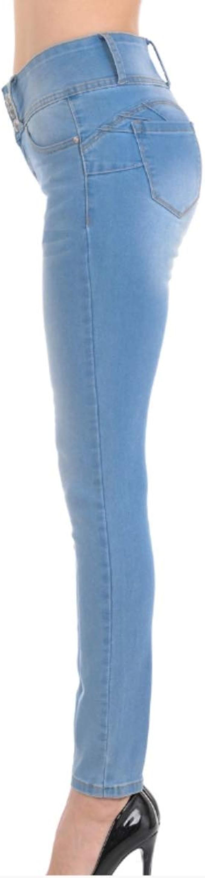 wax push up skinny jeans