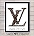 Louis Vuitton Logo Unframed Wall Art Print - Makes a Great Gift for Fashion Lovers and Designers - Perfect for Bedroom, Living Room, Office - Chic Home Decor - Ready to Frame (8x10) Vintage Photo