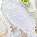 Dolovemk Girls Hair Brushed and Comb Mirror Set with Storage Holder, Classical Vintage Princess Style for Hair Makeup Dressing (White)