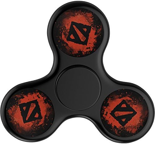 Hunter Hut DOTA 2-Black,Hand Spinner Toy for Killing Time,Stress Reducer Relieve Anxiety and Boredom,EDC Fidget Spinner High Speed ADHD Focus Anxiety Relief Toys