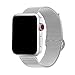 Yaber Stainless Steel Mesh with Adjustable Magnetic Closure Replacement Band Compatible for Apple Watch Series 5/4/3/2/1 (Silver, 38MM/40MM)