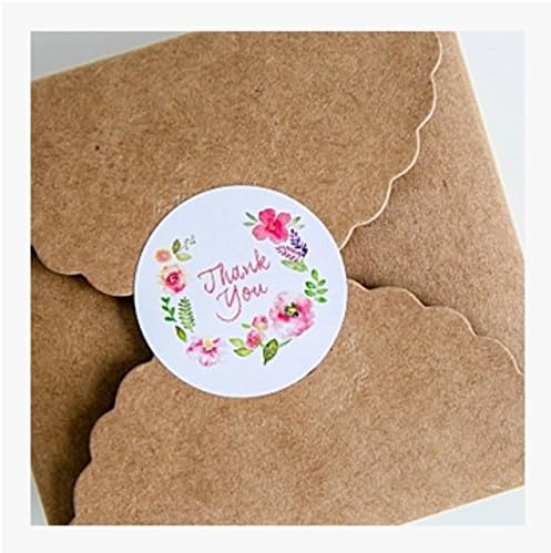 VishYogi Printers - Thank You Circle Seal Sticker Seal Adhesive Sticker DIY Gift Paper Sticker for Party/Candy Bag Box Decor (100)