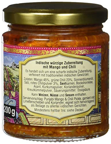 Truly Indian Mango Chili Pickle, 6er Pack (6 x 200 g) – Bild 4
