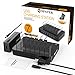Spater 7-Port USB Charging Station Multi-Port Stand Dock Desktop Organizer for iPhones, iPads, Tablets, Samsung Galaxy, Nexus, HTC and More (White Charging Cables not Included)