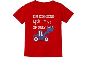 Tstars American Flag Boys 4th of July Shirt | USA Patriotic Toddler Kids Tee for Memorial Day & Independence Day