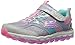Skechers Kids Girls' Skech-Air Ultra-Glam IT up Sneaker,Silver/Multi, 2 M US Little Kid