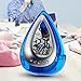 Jamal Alarm Clock Water Power Digital Weather Station Time Humidity Large LCD Display and Temperature Measurement Environmental Technology for Indoor Office Home (Blue)