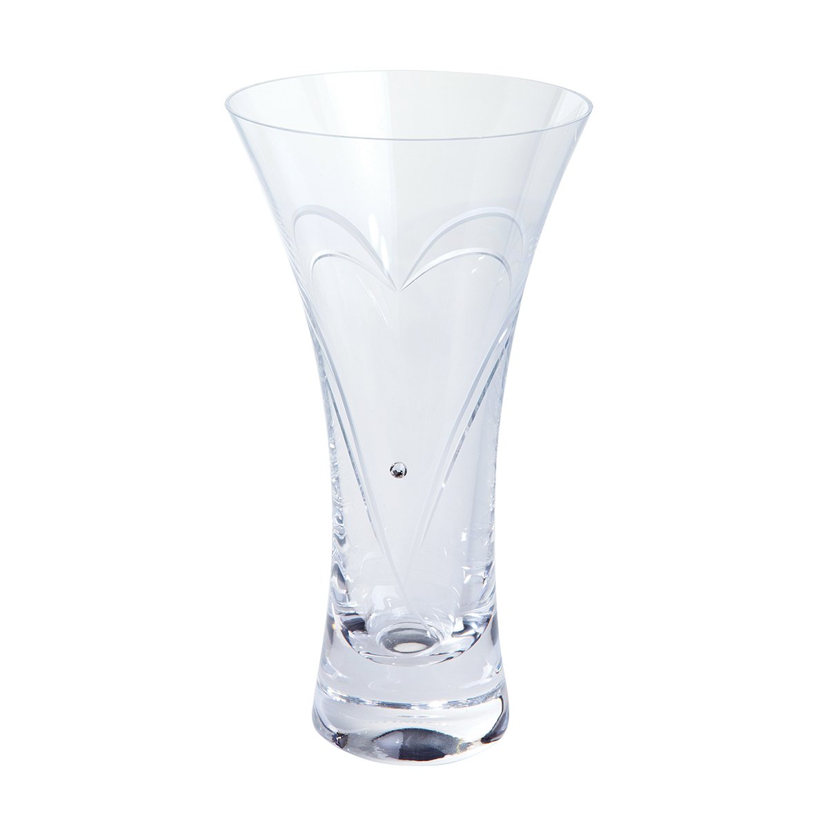 Dartington Crystal VA3137 Romance Small Vase, 10.5x10.5x19 cm