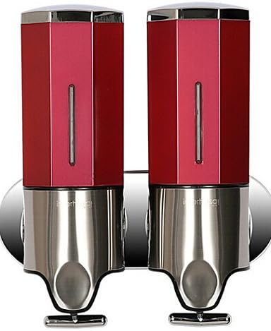 MEIREN new arrival style soap box 0.5 Contemporary square Wall-mounted Bathroom Accessories Stainless Steel Soap Dispenser , dark red