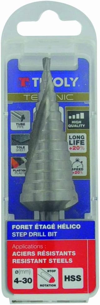 TIVOLY 11448520637 HSS Conical Step Drill Bit, Steel - Image 4
