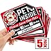 5-Pack Stylish Pet Rescue Stickers Decals for House Windows Doors | 5