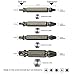 Damaged Screw Extractor Set of 4 | Screw Remover and Extractor Set | Includes a Free Plastic Organizer and Instructional Video