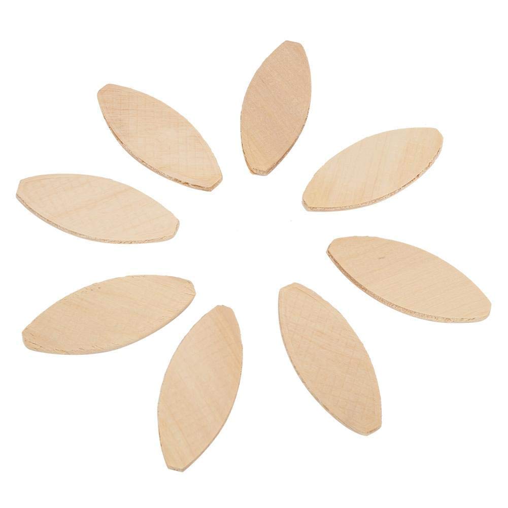 100pcs Wood Joining Biscuits Wood Board Docking Tool for Hardwoods Cork Laminate particleboard (20#)