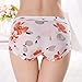 MyGxR Breathable Silky Ice Silk Sexy Cute Women Briefs Underwear Bikini Mid Rised with White Color for Girls Pack of 5 Size 7 8 (US 7-9/XL)