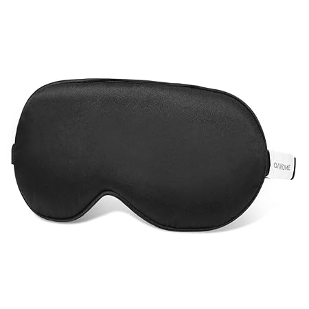 100% Seide Schlafmaske - Oakome® weich Augenmaske verstellbare Schlafbrille Nachtmaske angenehmer Schlafen mit Anti-Aging Eff
