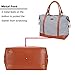 Women's Travel Duffel Bag LOSMILE Carry-on Bag Weekend Tote Bag Overnight Bag (Navy Blue Stripe)