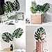 Qudasar SPPRANDOM Yasirona TANGDIAABBCC K-Musculo 30PCS Artificial Tropical Palm Leaves with Stems 15.7 inch Hawaiian Luau Party Jungle Beach Theme Decorations for Table Decoration Accessories