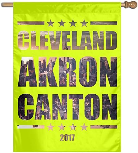 Cleveland Akron Canton Shine Green 27"x37" Garden Flag,Country Flag,outdoor Home Flag,Garden Flag Banner City Flag