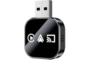 Wireless CarPlay Mirror Link Adapter for Cars with Wired CarPlay, 2026 3 in 1 Screen Mirroring Box, Fast 2.4/5GHz WiFi Blueto